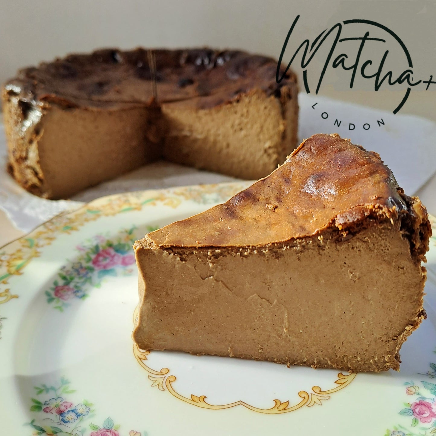 焙茶巴斯克蛋糕<切件> Hojicha Basque Cheesecake Slice