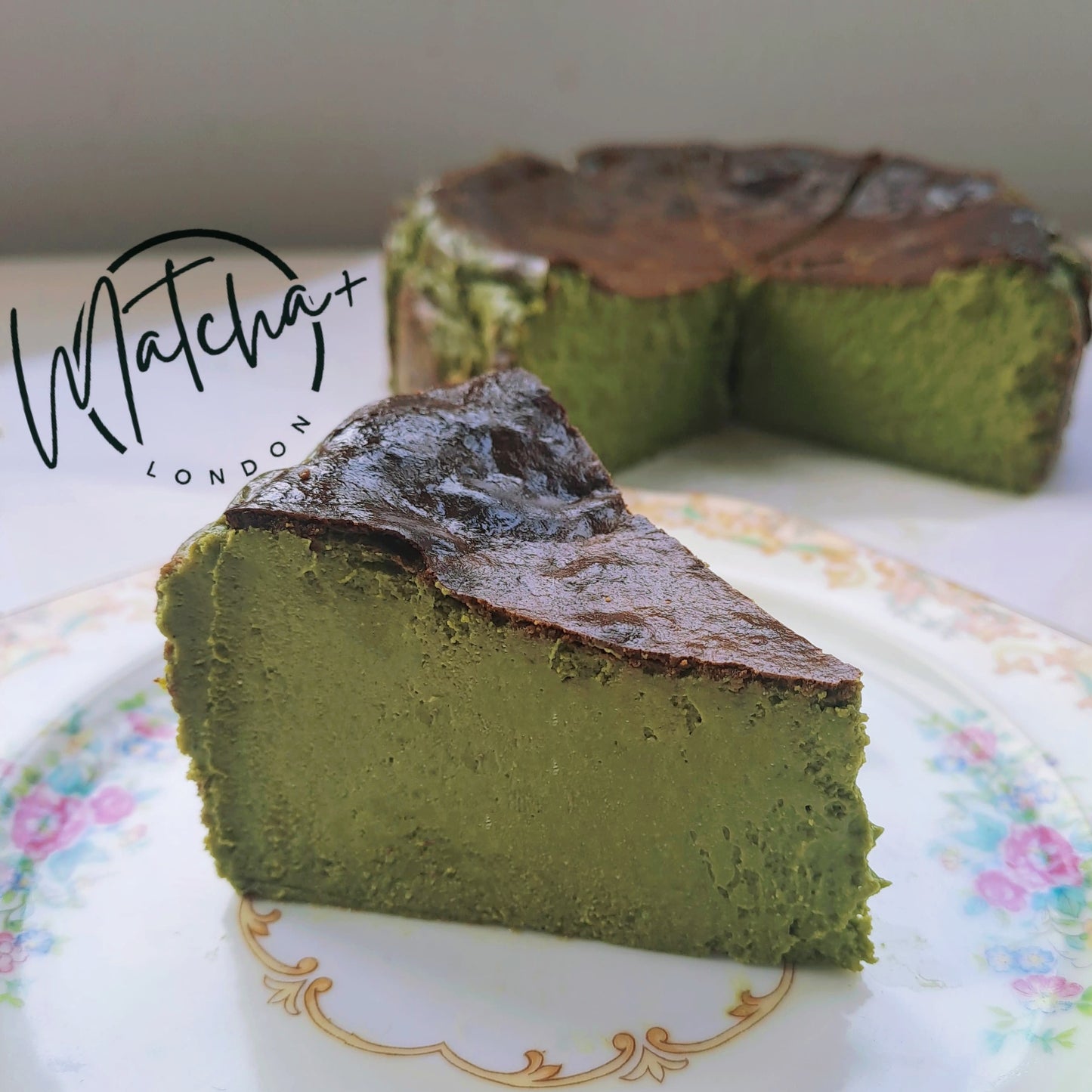 八女抹茶巴斯克蛋糕 <切件>Yame Matcha Basque Cheesecake Slice
