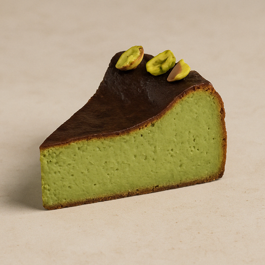 開心果巴斯克蛋糕<切件> Pistachio Basque Cheesecake Slice