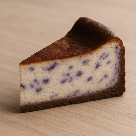 藍莓巴斯克蛋糕<切件> Blueberry Basque Cheesecake Slice